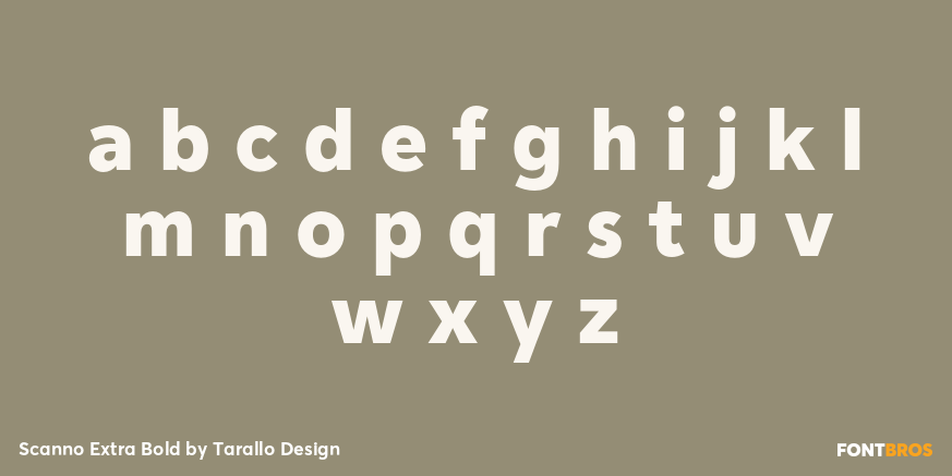 Scanno Extra Bold Font Poster #1