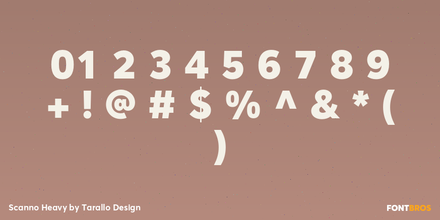 Scanno Heavy Font Poster #1