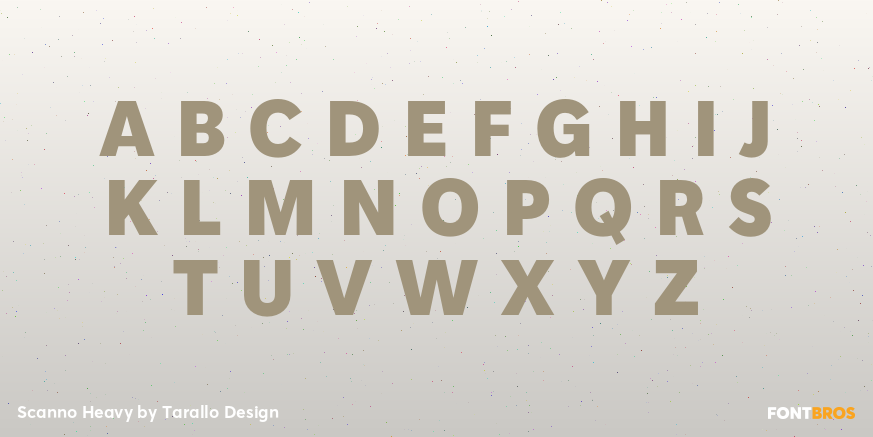 Scanno Heavy Font Poster #1
