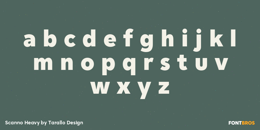 Scanno Heavy Font Poster #1