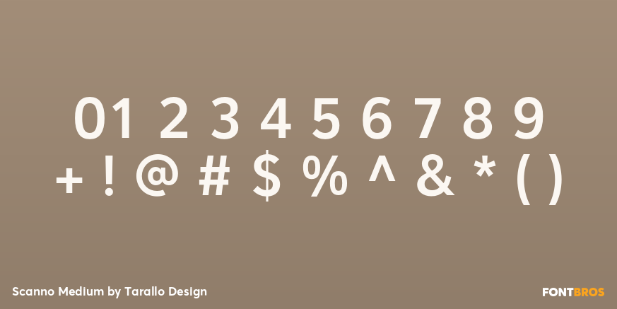 Scanno Medium Font Poster #4