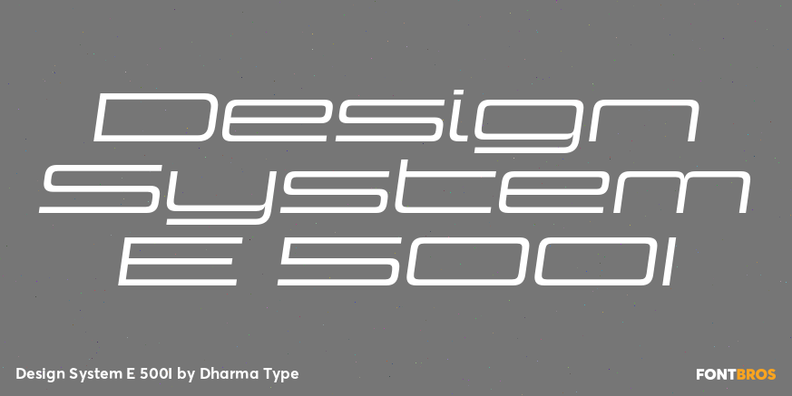 Design System E 500I Font Poster #1
