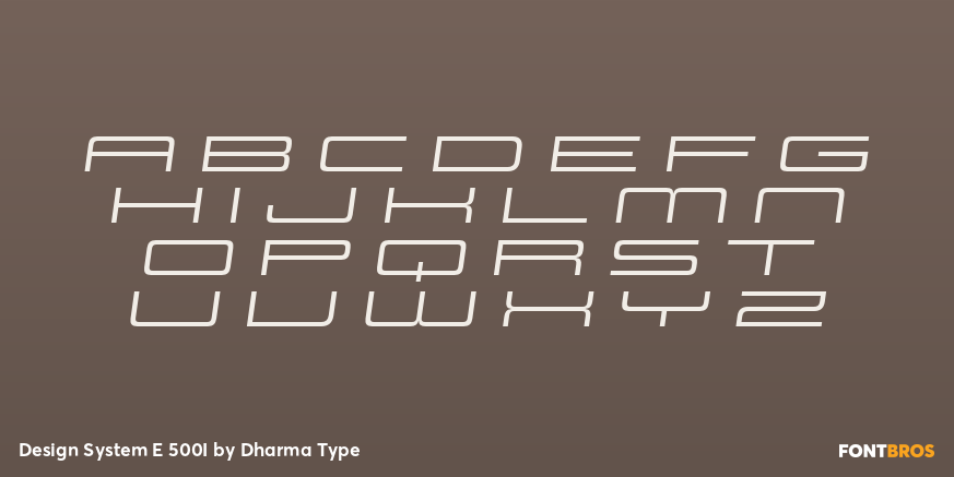 Design System E 500I Font Poster #2