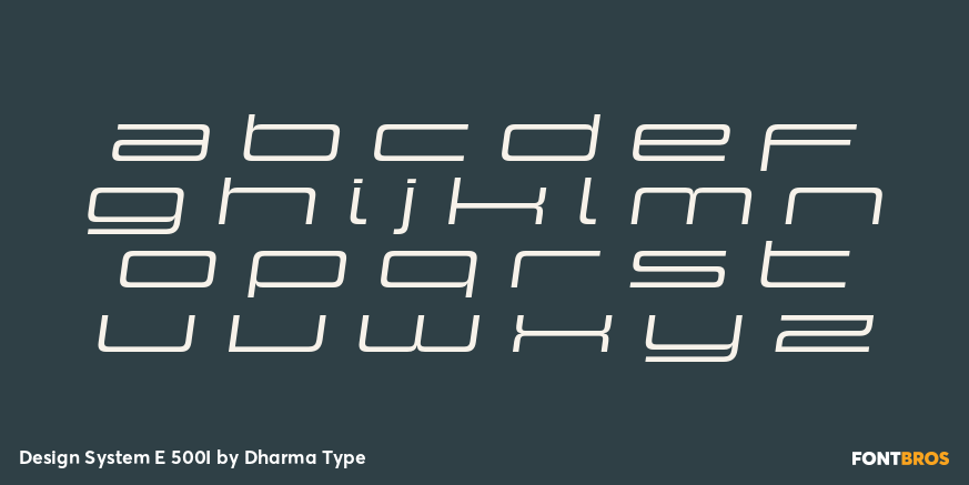 Design System E 500I Font Poster #3
