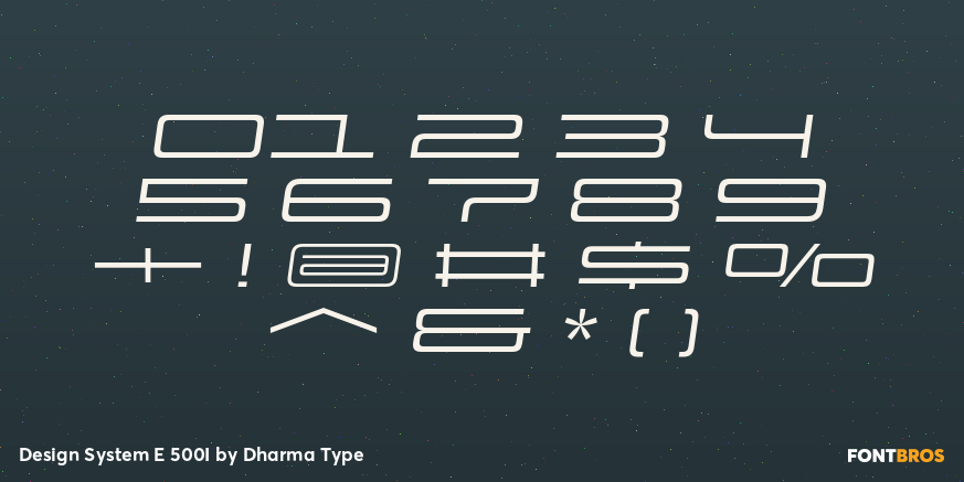 Design System E 500I Font Poster #4