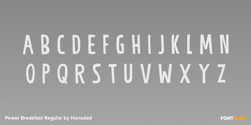 Power Breakfast Regular Font Poster #2