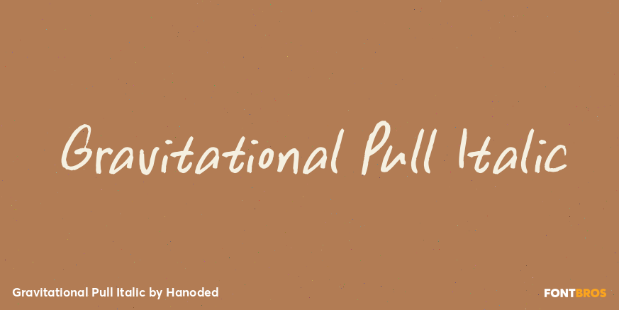 Gravitational Pull Italic Poster