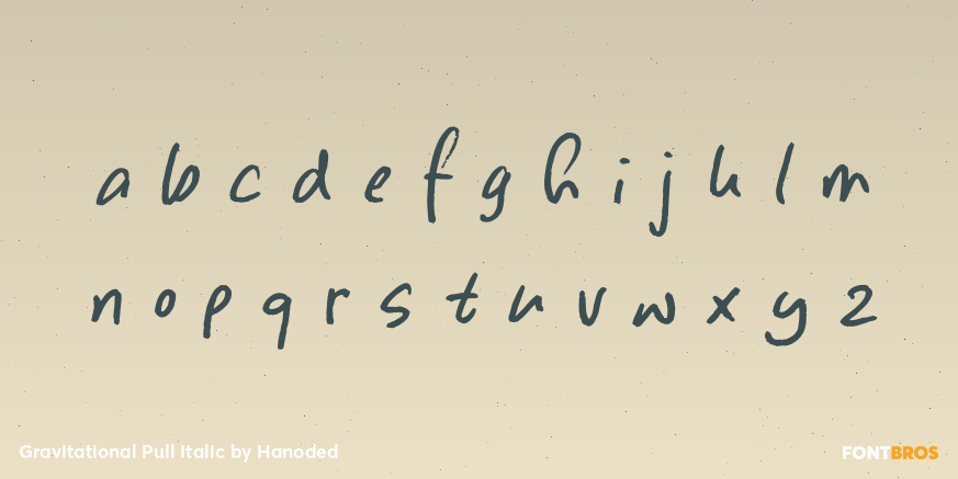 Gravitational Pull Italic Font Poster #3