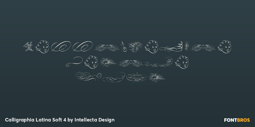 Calligraphia Latina Soft 4 Font Poster #1