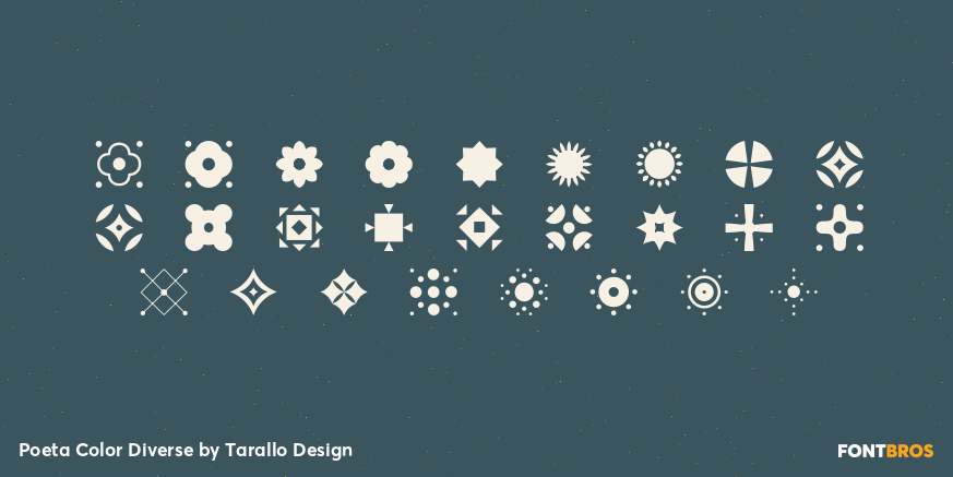 Poeta Color Diverse Font Poster #2