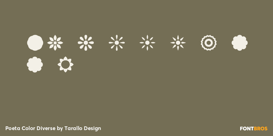 Poeta Color Diverse Font Poster #4