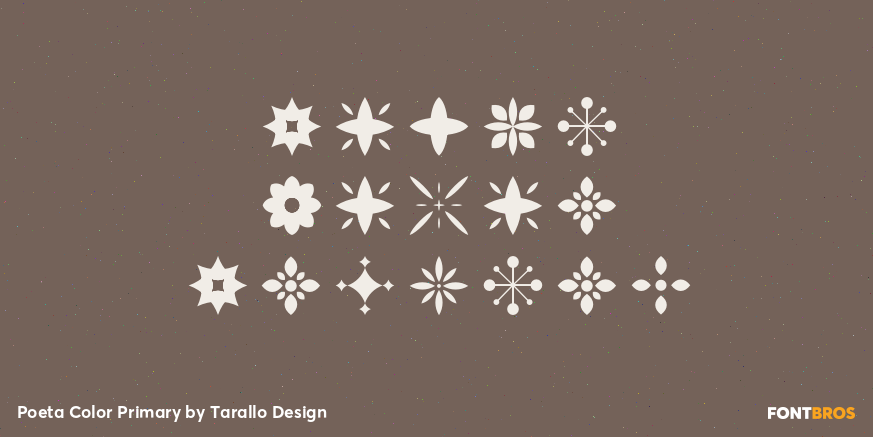 Poeta Color Primary Font Poster #1