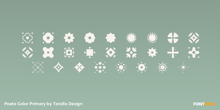 Poeta Color Primary Font Poster #2