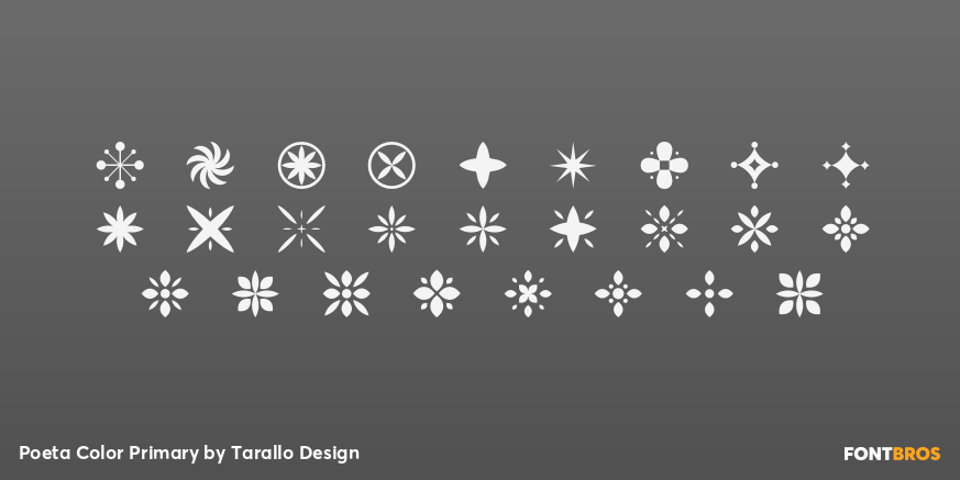 Poeta Color Primary Font Poster #3