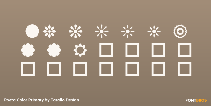 Poeta Color Primary Font Poster #4