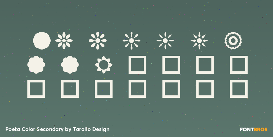 Poeta Color Secondary Font Poster #4