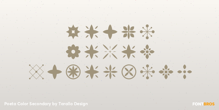 Poeta Color Secondary Font Poster #1