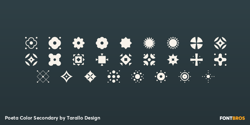 Poeta Color Secondary Font Poster #2