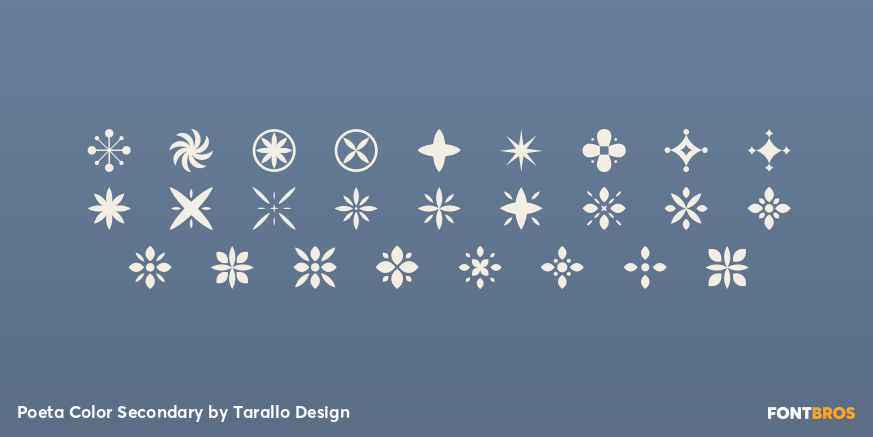 Poeta Color Secondary Font Poster #3