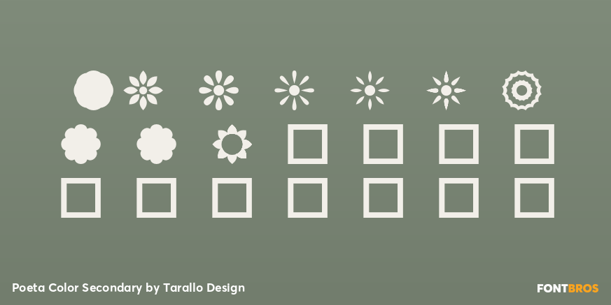 Poeta Color Secondary Font Poster #4