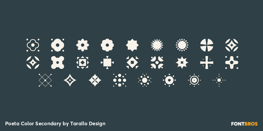 Poeta Color Secondary Font Poster #2