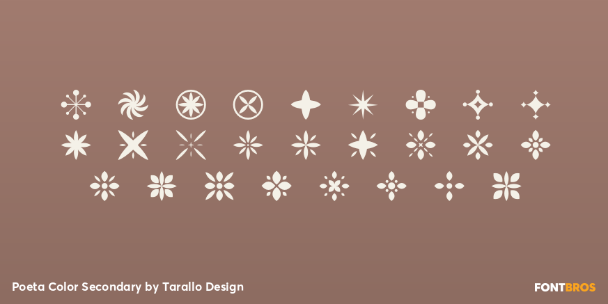 Poeta Color Secondary Font Poster #3