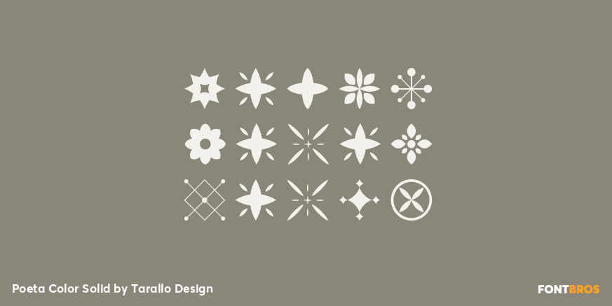 Poeta Color Solid Font Poster #1