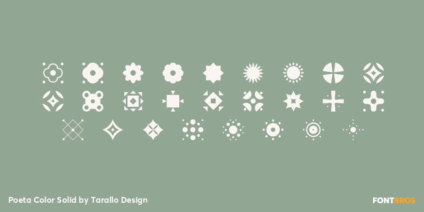 Poeta Color Solid Font Poster #2