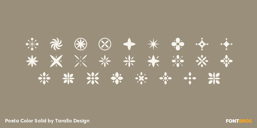 Poeta Color Solid Font Poster #3