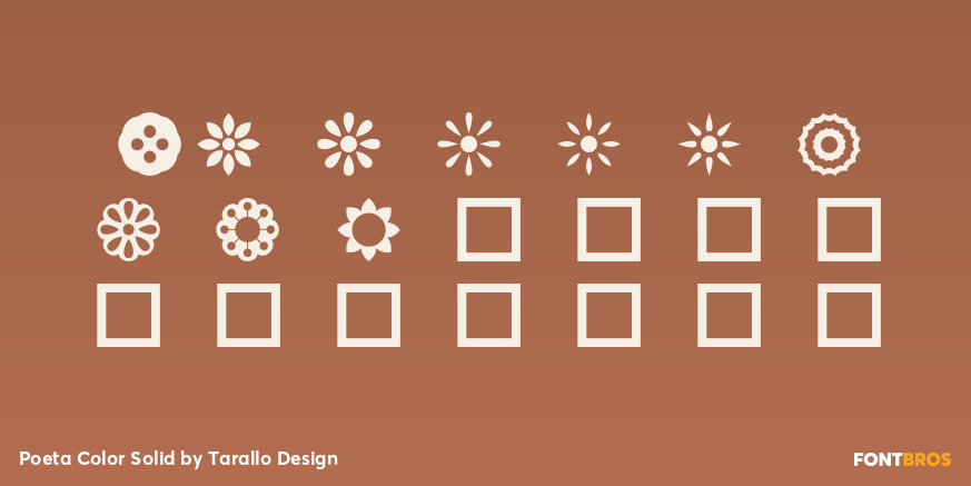 Poeta Color Solid Font Poster #4