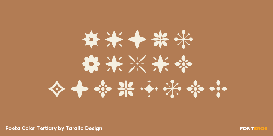 Poeta Color Tertiary Font Poster #1