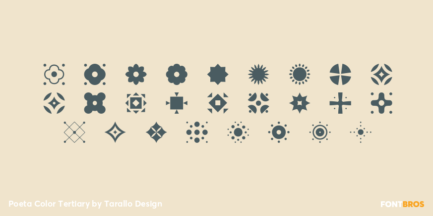 Poeta Color Tertiary Font Poster #2