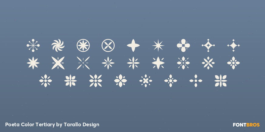 Poeta Color Tertiary Font Poster #3