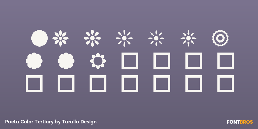 Poeta Color Tertiary Font Poster #4