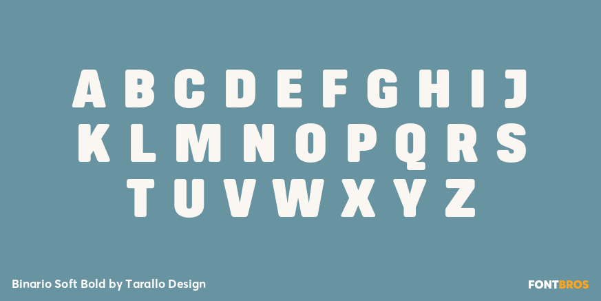 Binario Soft Bold Font Poster #2