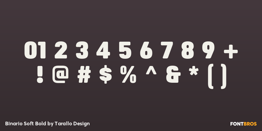 Binario Soft Bold Font Poster #4