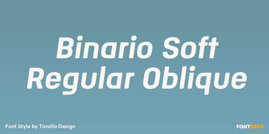 Binario Soft Regular Oblique Poster