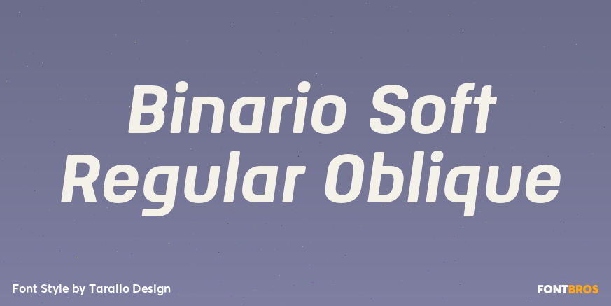 Binario Soft Regular Oblique Poster