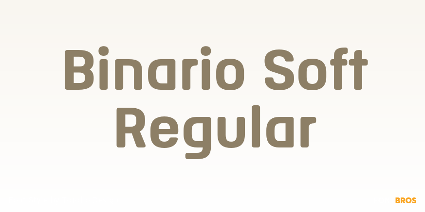 Binario Soft Regular Poster