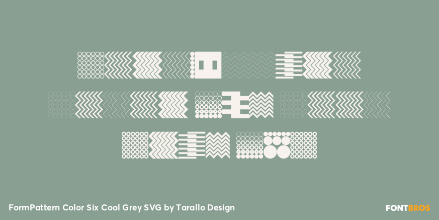 FormPattern Color Six Cool Grey SVG Poster