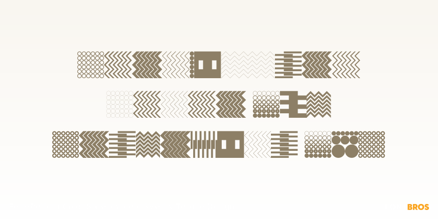 FormPattern Color Six Greyscale SVG Poster