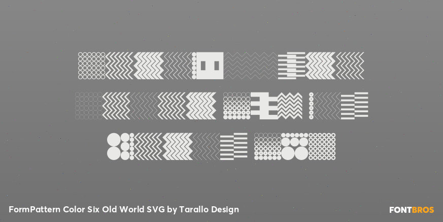 FormPattern Color Six Old World SVG Poster