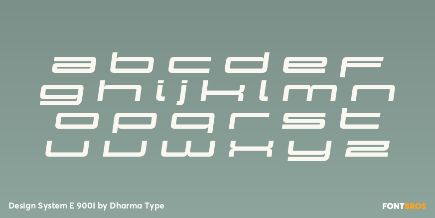 Design System E 900I Font Poster #3