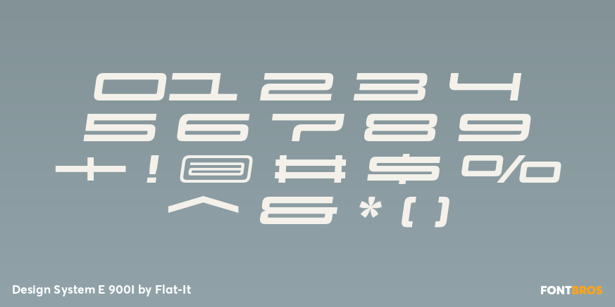 Design System E 900I Font Poster #4