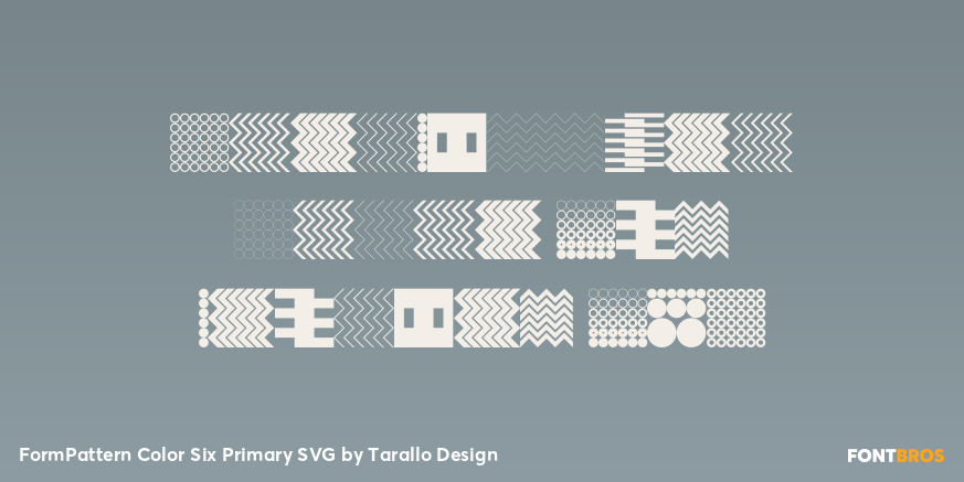 FormPattern Color Six Primary SVG Poster