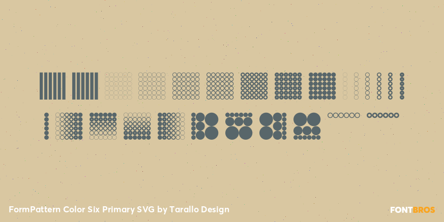 FormPattern Color Six Primary SVG Font Poster #2