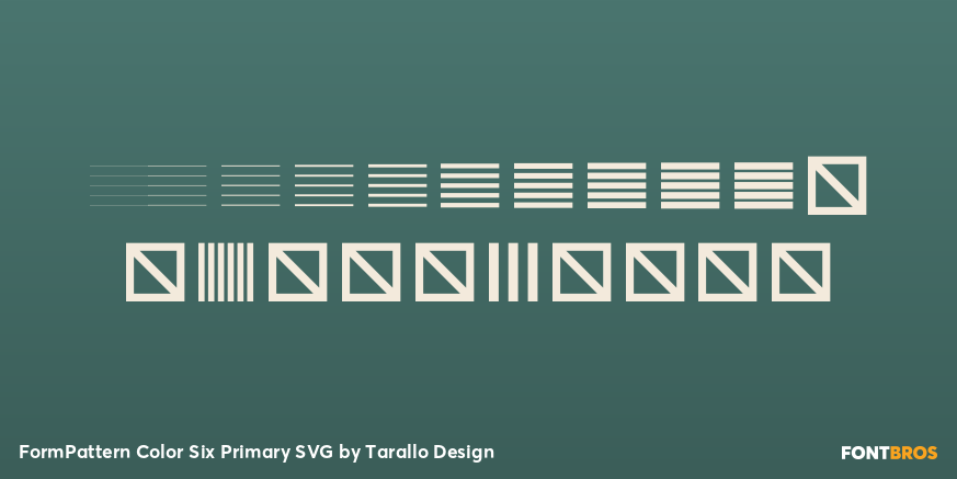FormPattern Color Six Primary SVG Font Poster #4