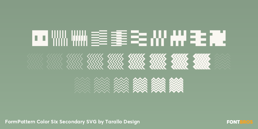 FormPattern Color Six Secondary SVG Font Poster #3