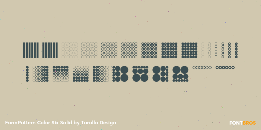 FormPattern Color Six Solid Font Poster #2