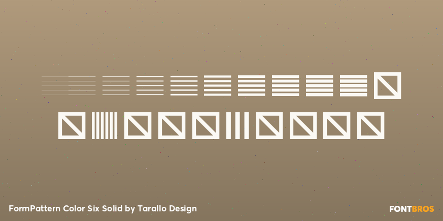 FormPattern Color Six Solid Font Poster #4